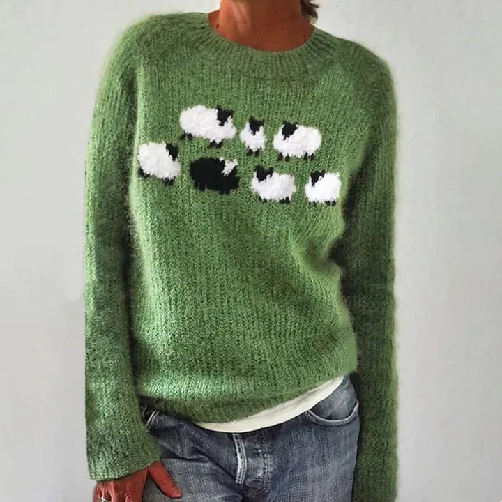 Bianka | Pull Confortable à Motif Mouton Adorable