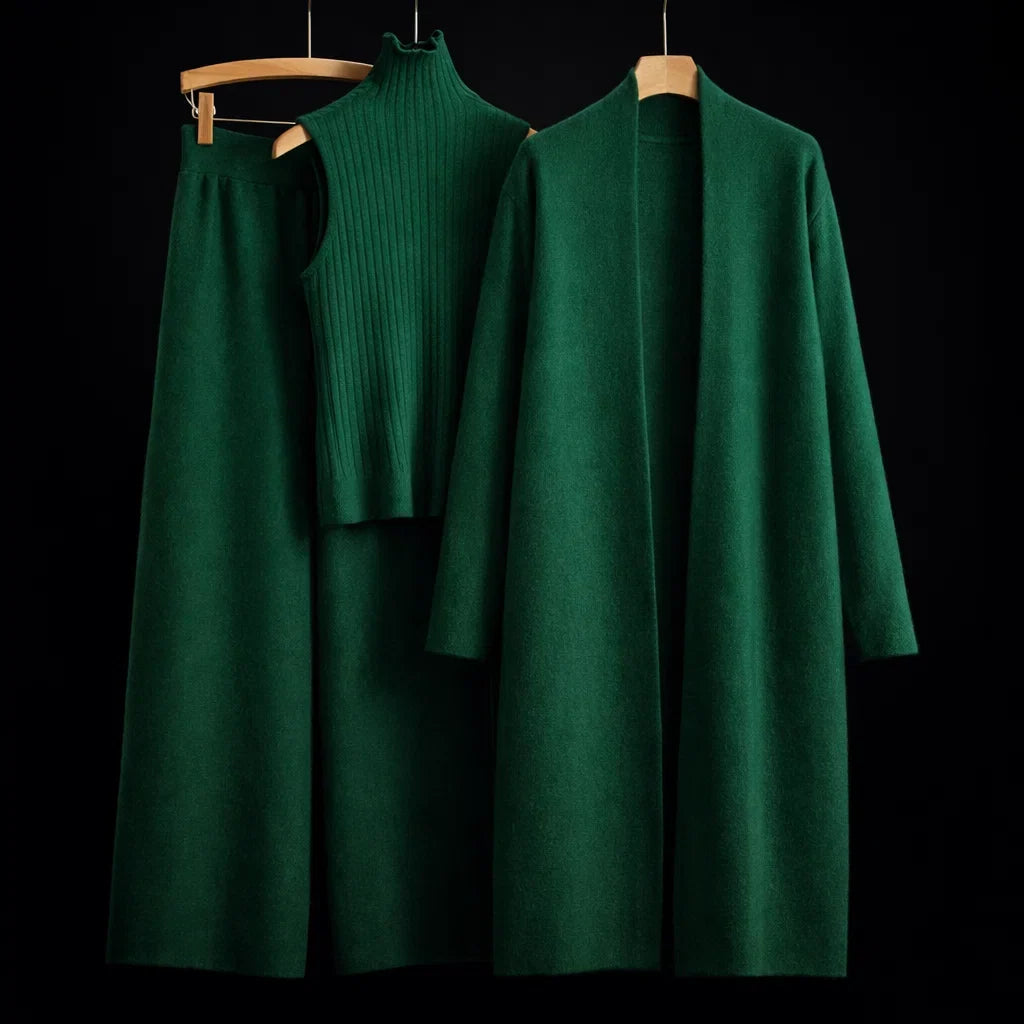 Ensemble en maille "Signature"  de Madeleine Cashmere