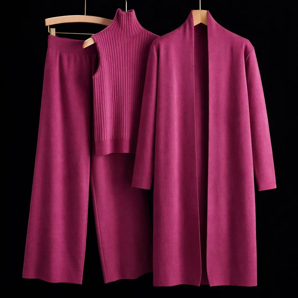 Ensemble en maille "Signature"  de Madeleine Cashmere
